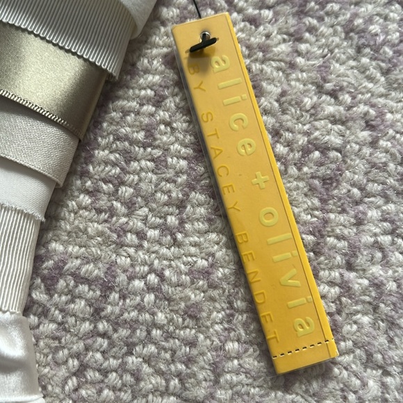 NWT Alice + Olivia Striped Ribbon Dress - Picture 6 of 9